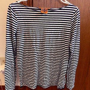 Tory Burch Long Sleeve Striped Shirt